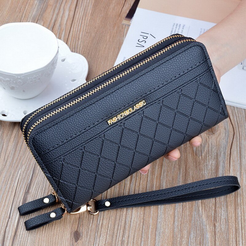 Simple Pu Leather Tassel Coin Card Holder Wallet