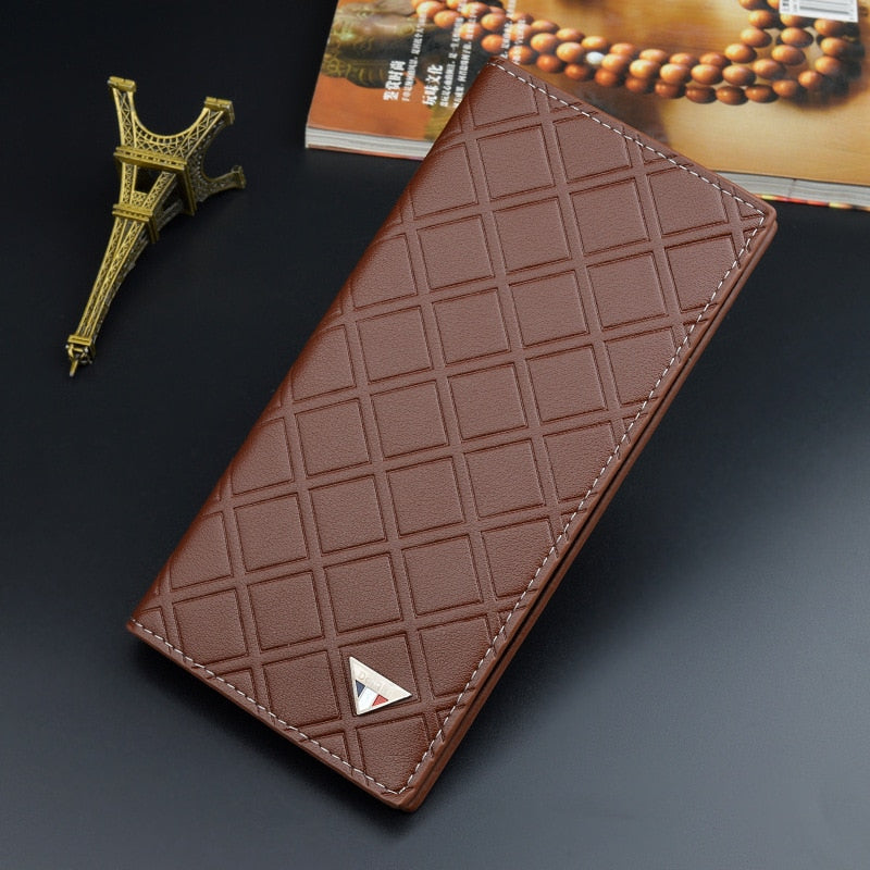 Fashion PU Leather Long Business Multi-card Wallet