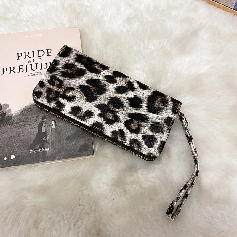 Brand Clutch Slim Uneven Leather Wallets