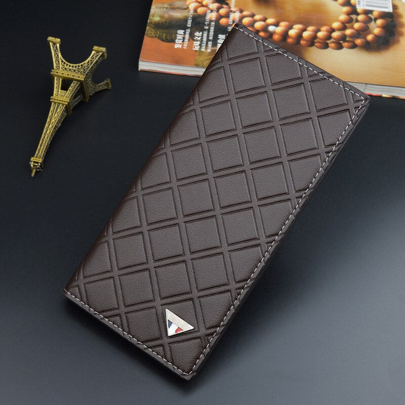 Fashion PU Leather Long Business Multi-card Wallet