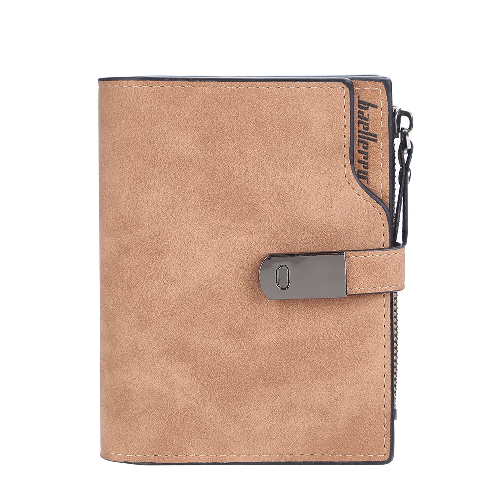 Name Engraving Magnetic Buckle Top Quality Wallet
