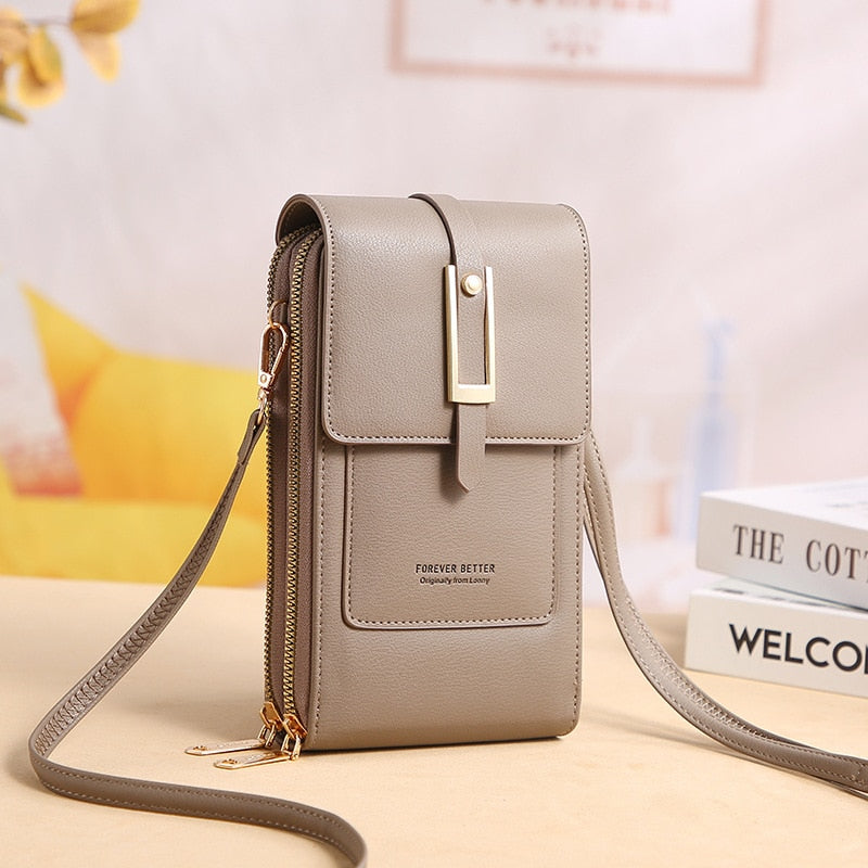 Touch Screen PU Leather Cell Phone Bags