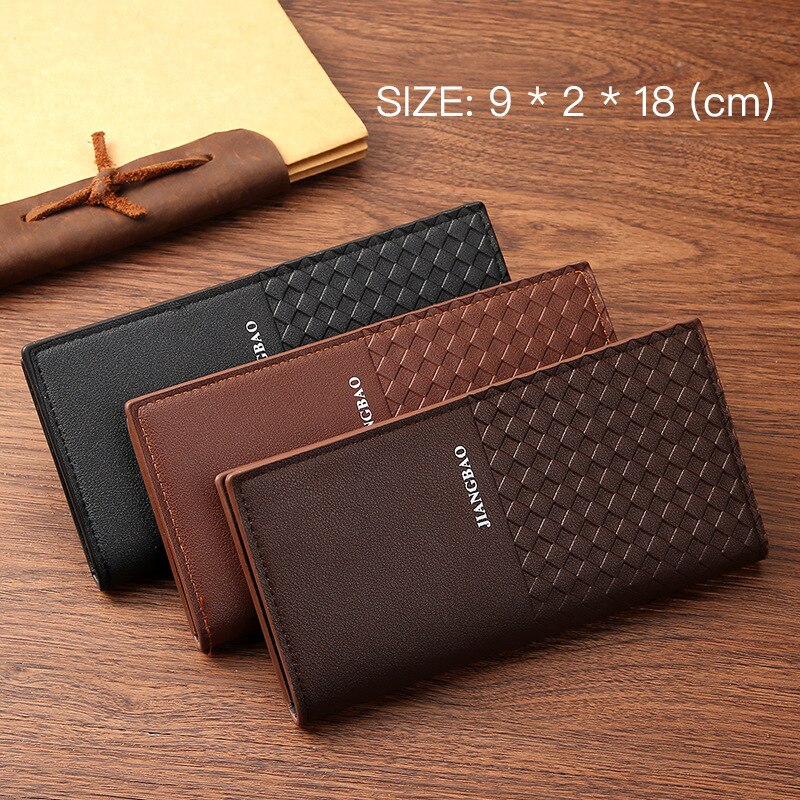 Fashion PU Leather Long Business Multi-card Wallet