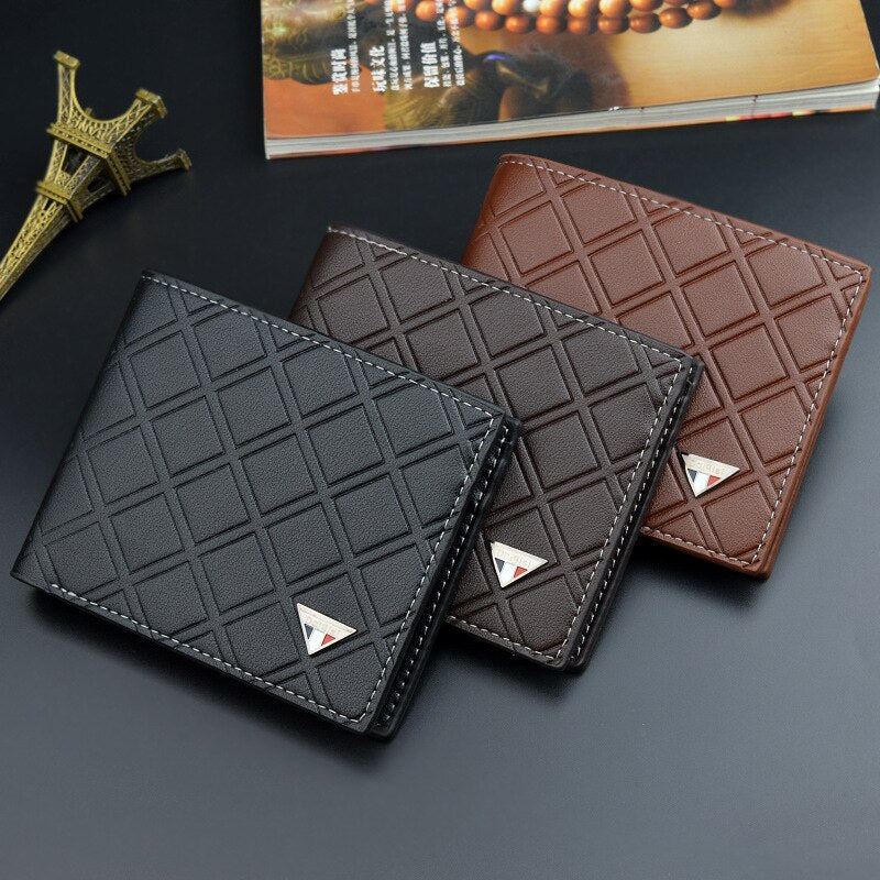 New Fashion Casual Leather Thin Soft Tri-fold Wallet