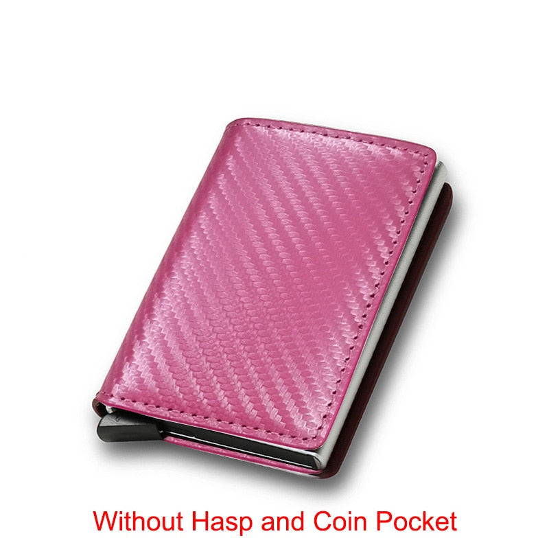 Business Carbon Fiber Rfid Card Holder Wallets