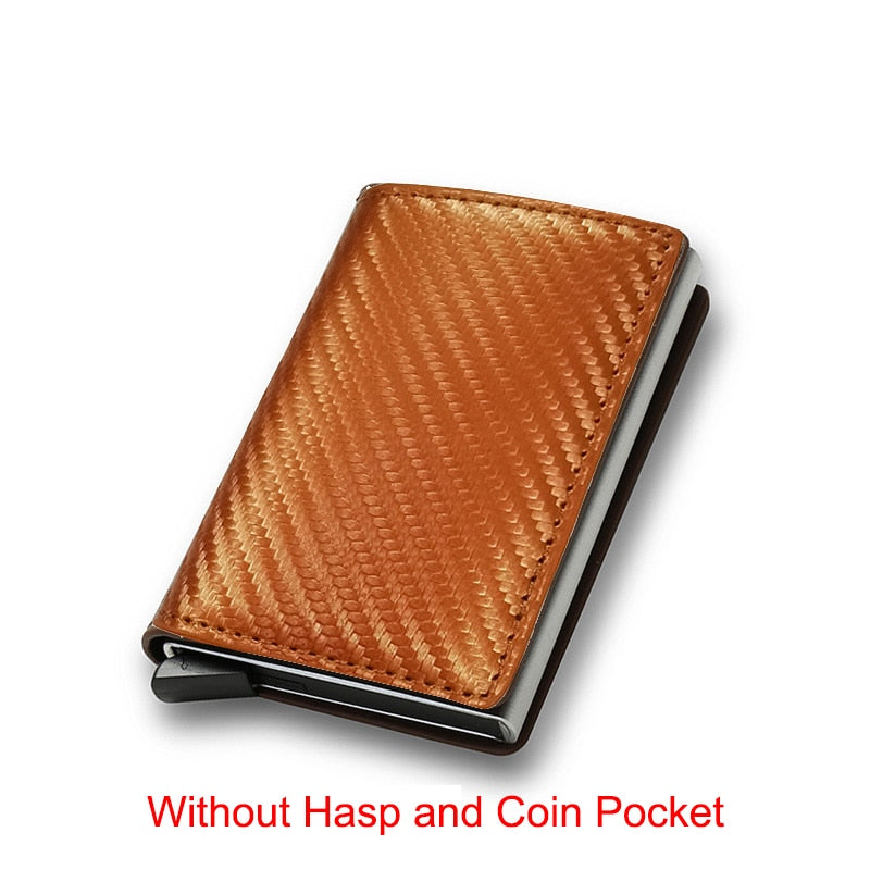 Business Carbon Fiber Rfid Card Holder Wallets