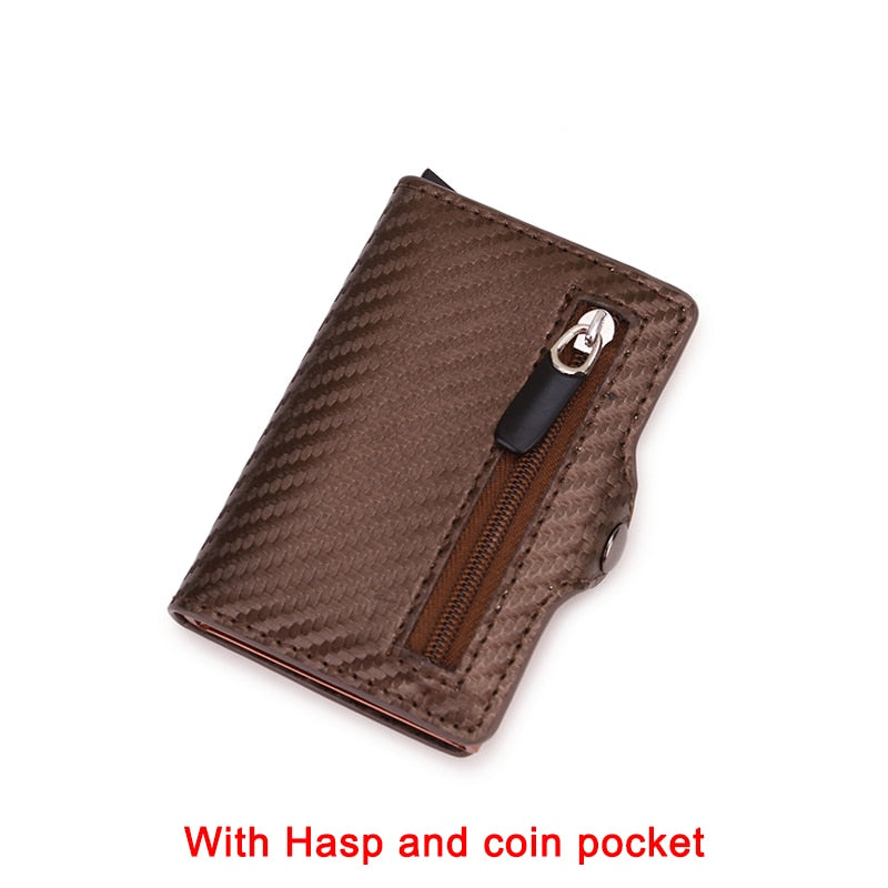 Business Carbon Fiber Rfid Card Holder Wallets