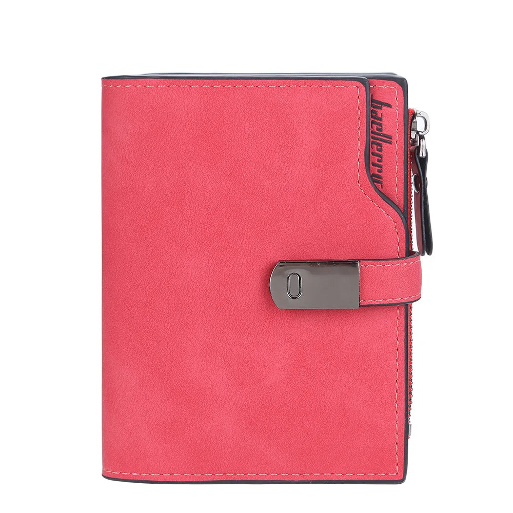 Name Engraving Magnetic Buckle Top Quality Wallet