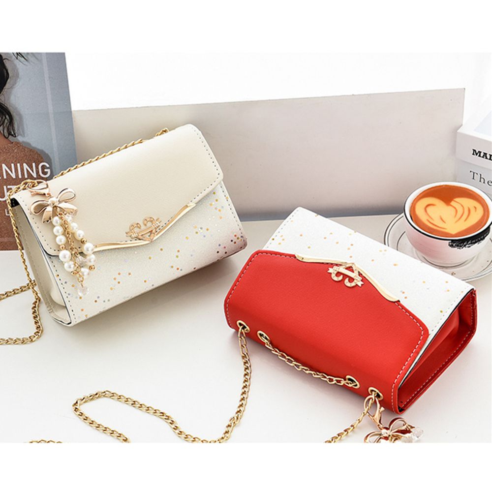 Rhinestone Clutch Square Shoulder Bag