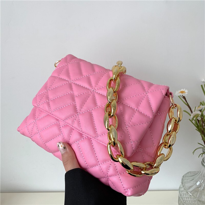 PU Leather Casual Luxury Design Underarm Bag