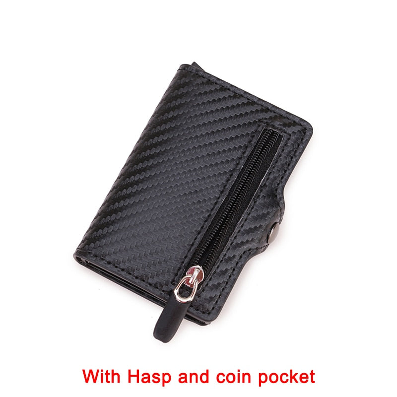 Business Carbon Fiber Rfid Card Holder Wallets