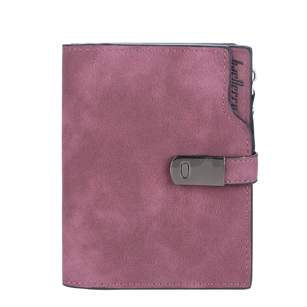 Name Engraving Magnetic Buckle Top Quality Wallet