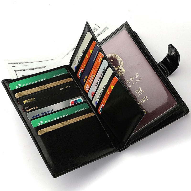 Casual Zipper Card Holder Coin Bag Passport Wallet