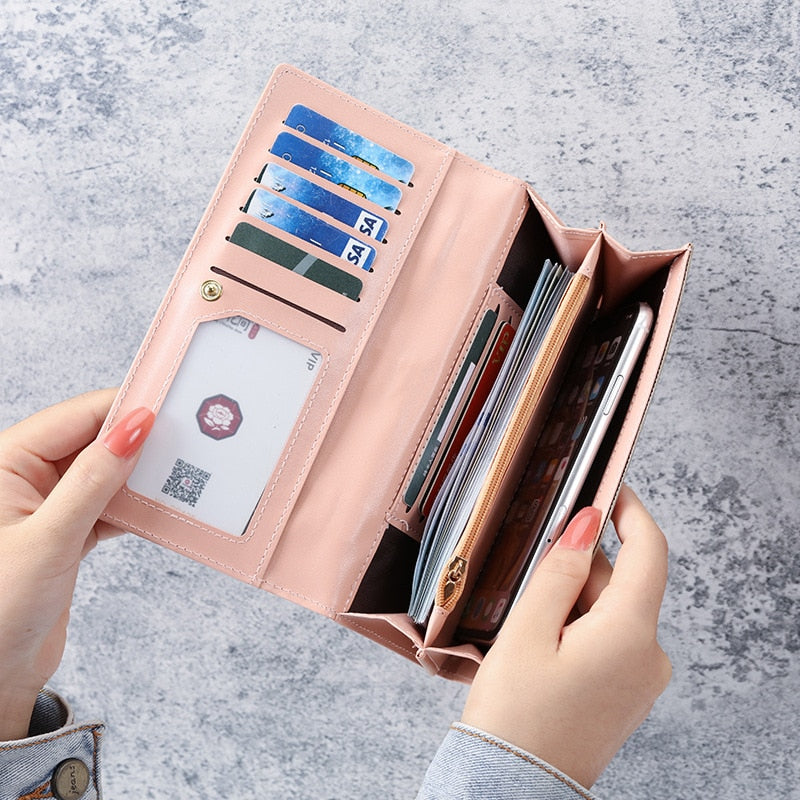 Luxury Design Coin Card Holder Classic Long Wallet