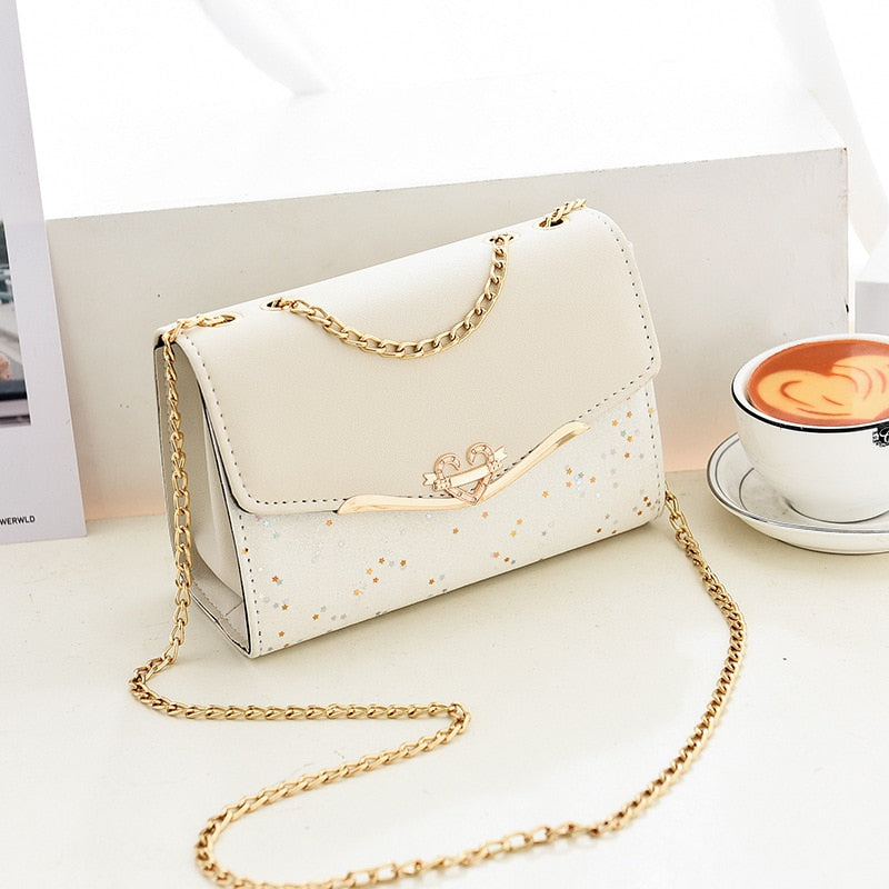 Rhinestone Clutch Square Shoulder Bag