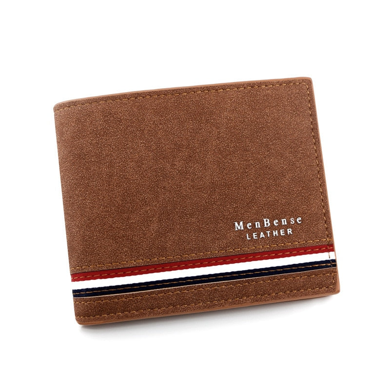 Name Engraved Luxury Stripe Slim Card Holder