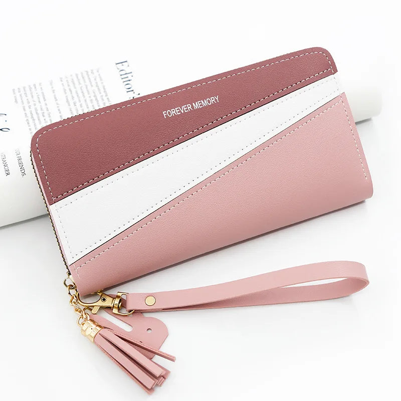 Long Cute Fashion Multifunctional Clutch Name Engraving Wallet