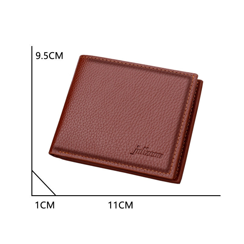 Business PU Synthetic Leather ID Cards Holder Wallet