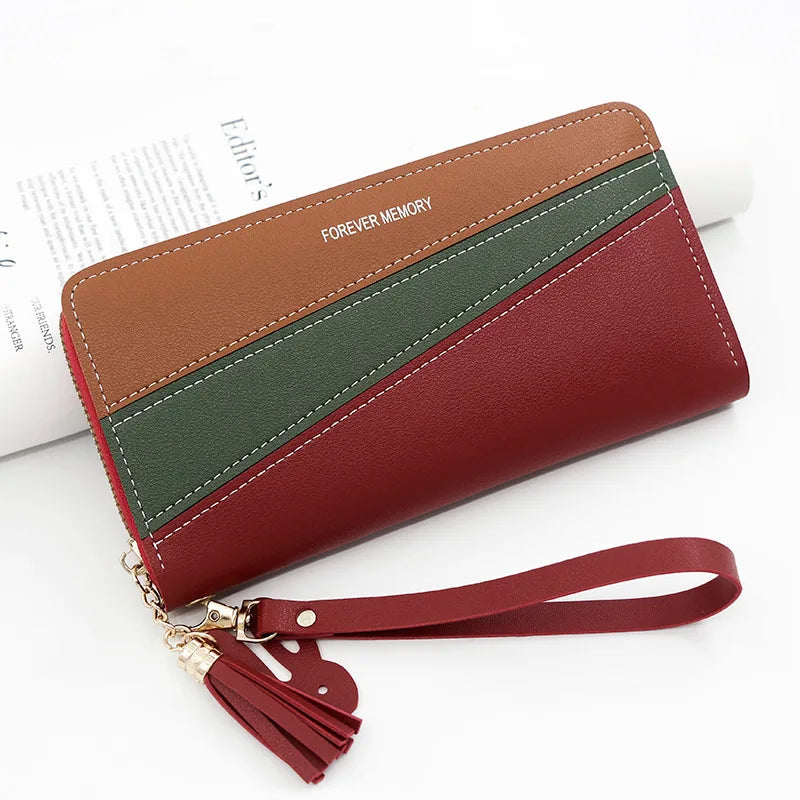 Long Cute Fashion Multifunctional Clutch Name Engraving Wallet