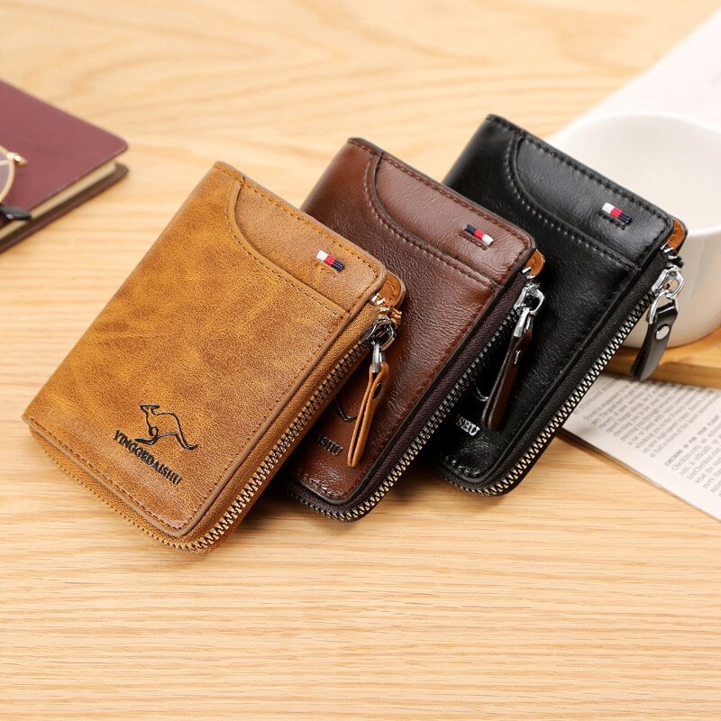 Fashion Vintage Kangaroo Label Card Holder Wallet