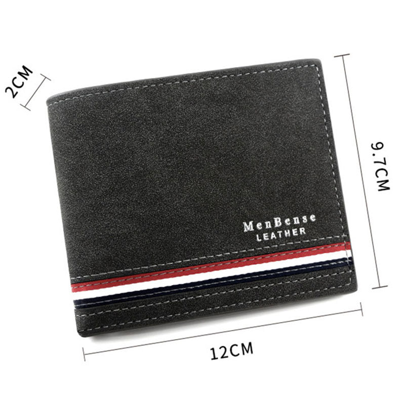 Name Engraved Luxury Stripe Slim Card Holder