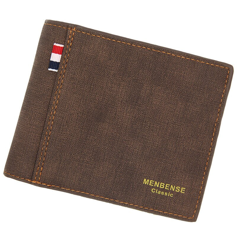 Solid Leather Fashion Retro Business Wallet