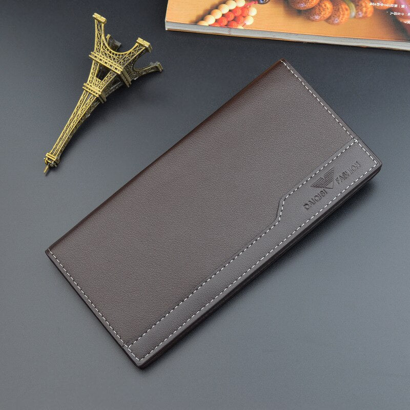 Fashion PU Leather Long Business Multi-card Wallet