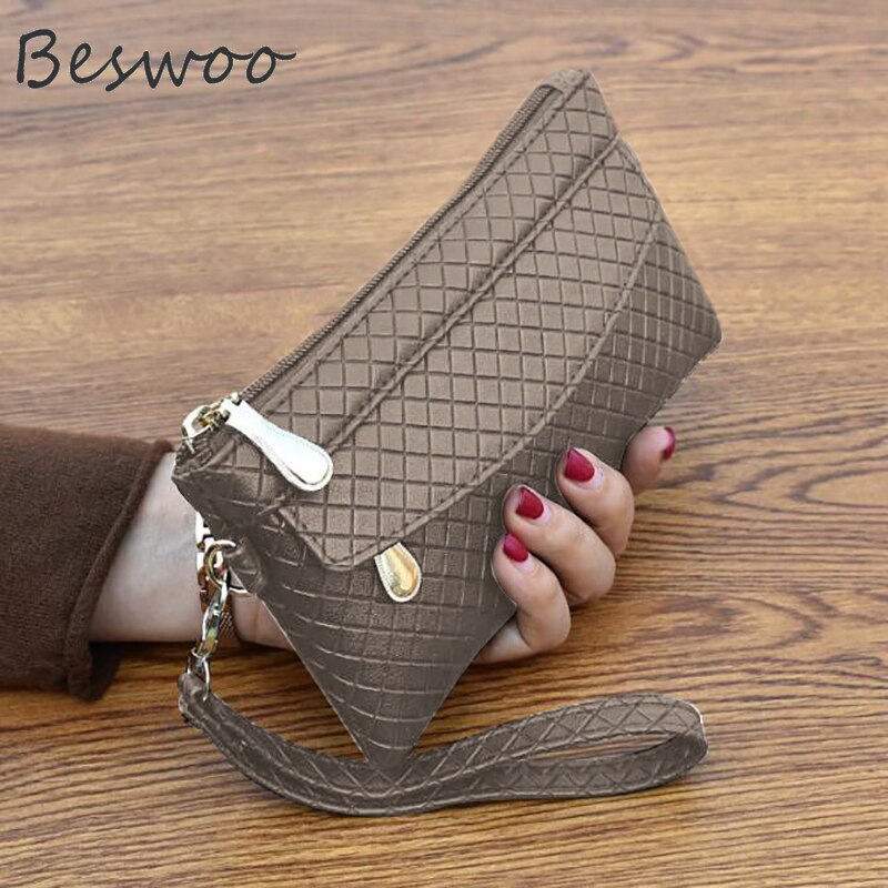 PU Leather Coin Card Holders Clutch Wallet