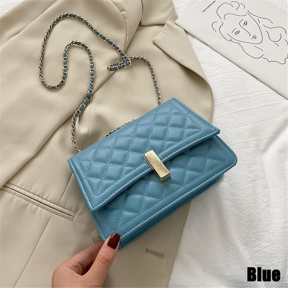 Embroidery Thread PU Leather Small Crossbody Bag