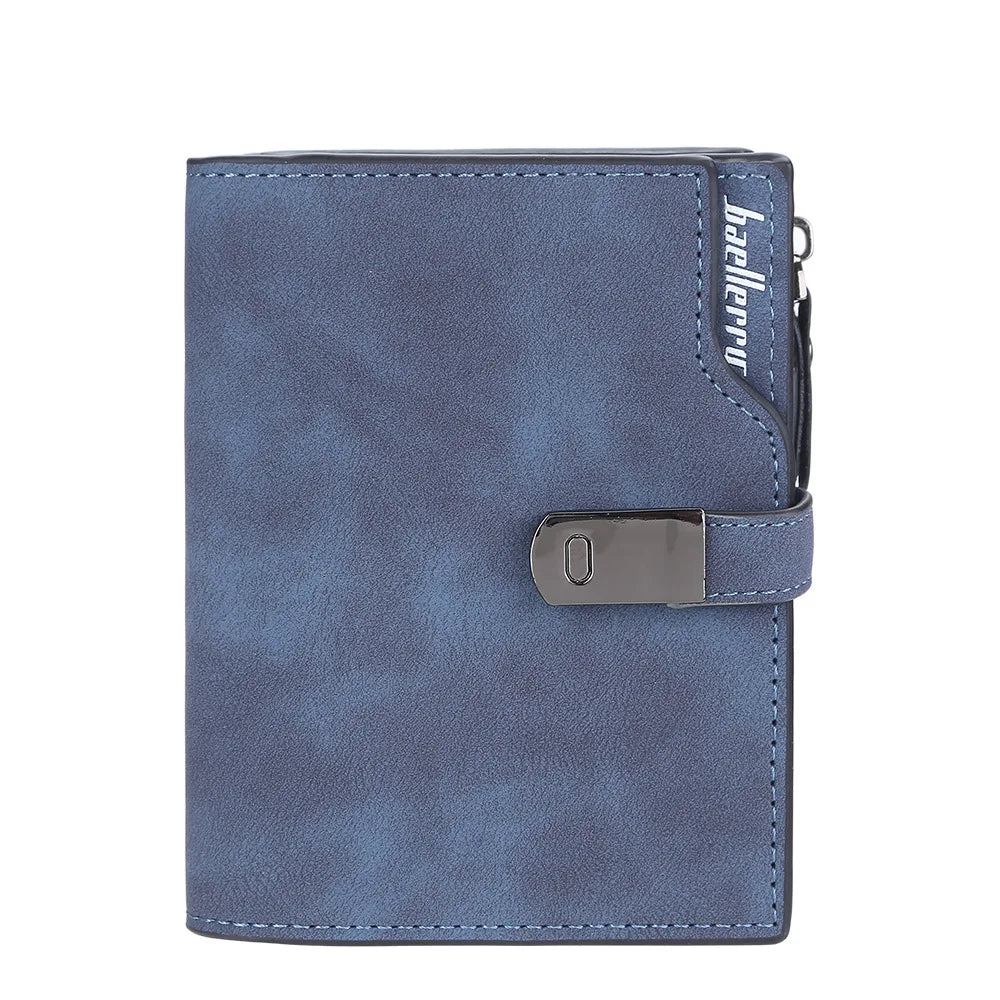 Name Engraving Magnetic Buckle Top Quality Wallet