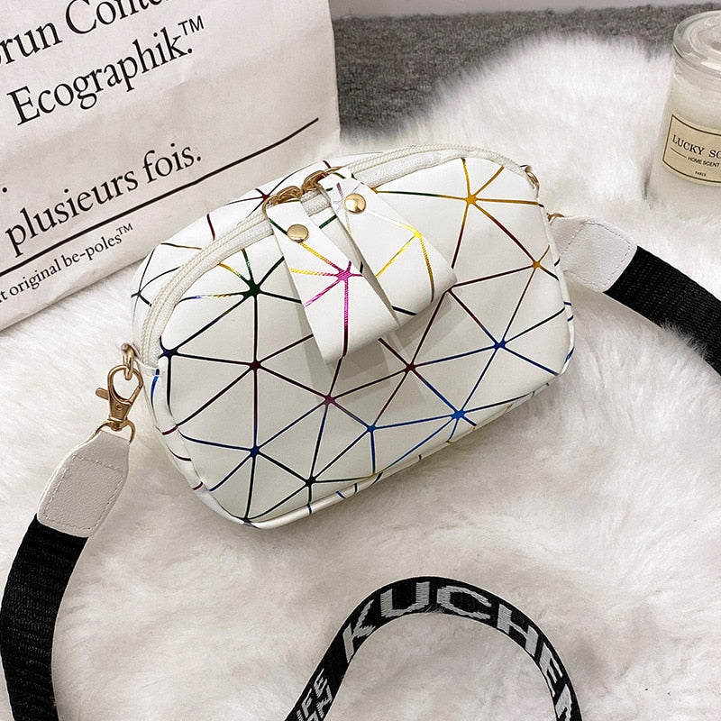 Marble Design PU Leather Shoulder Messenger Bag