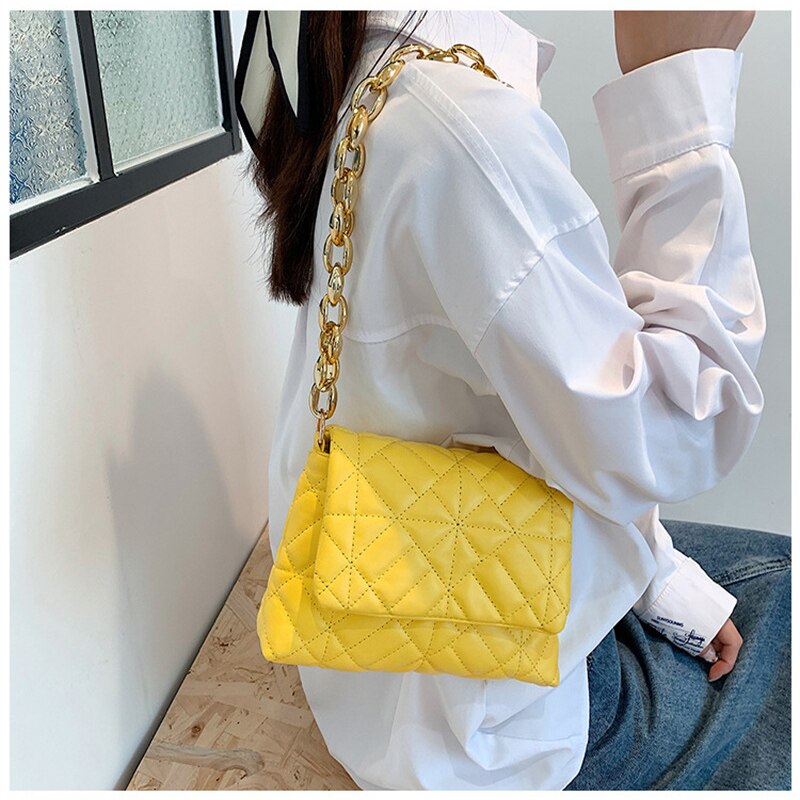 PU Leather Casual Luxury Design Underarm Bag