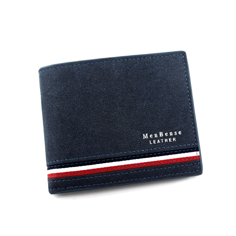 Name Engraved Luxury Stripe Slim Card Holder