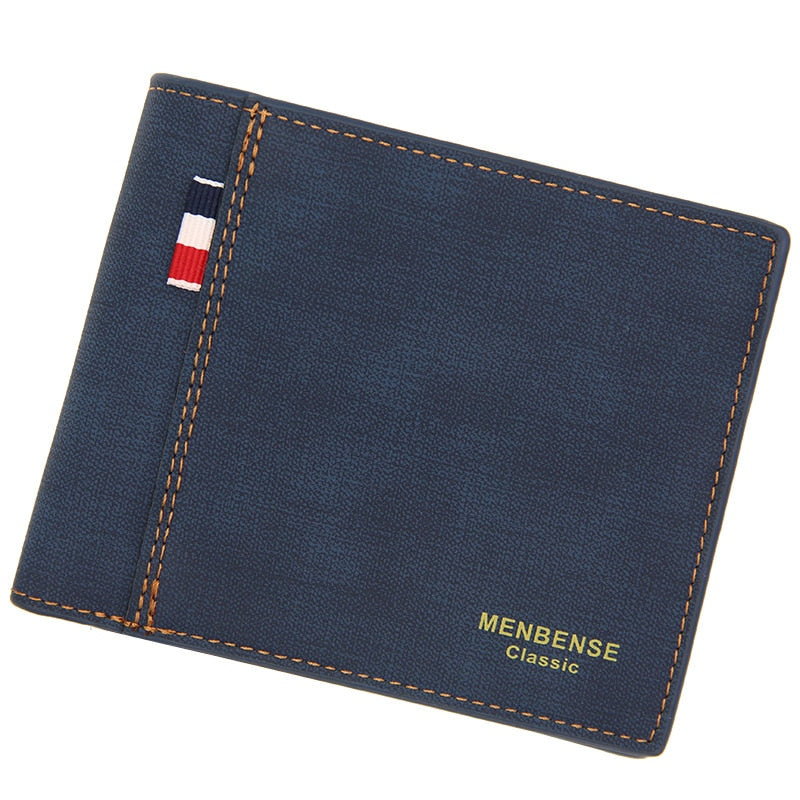 Solid Leather Fashion Retro Business Wallet