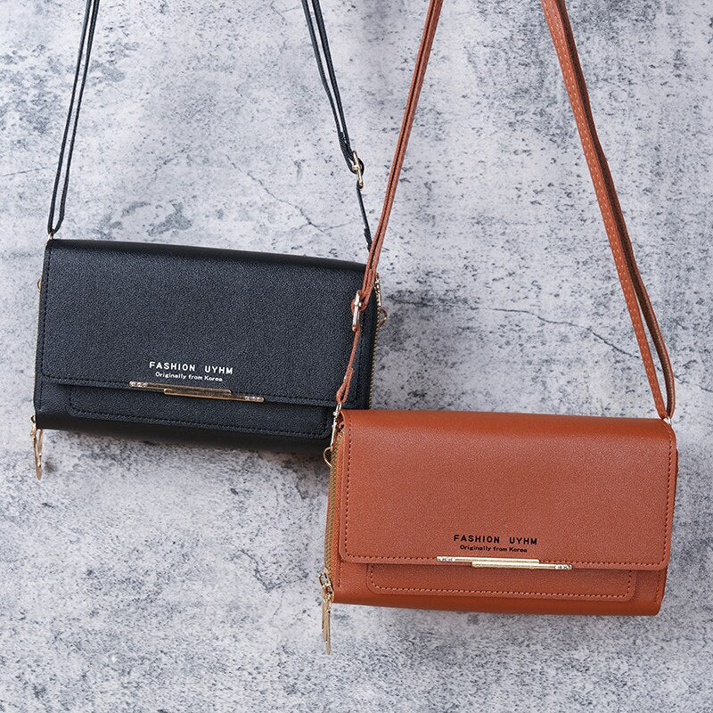 Double Wallet Fashion Crossbody Bag