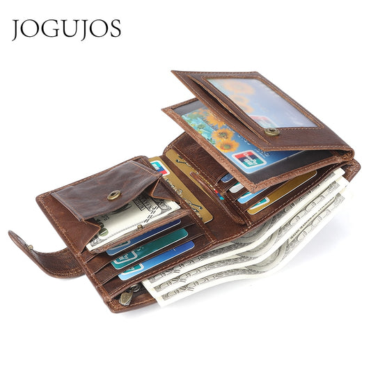 Horse Genuine Leather Card Id Holder Wallet