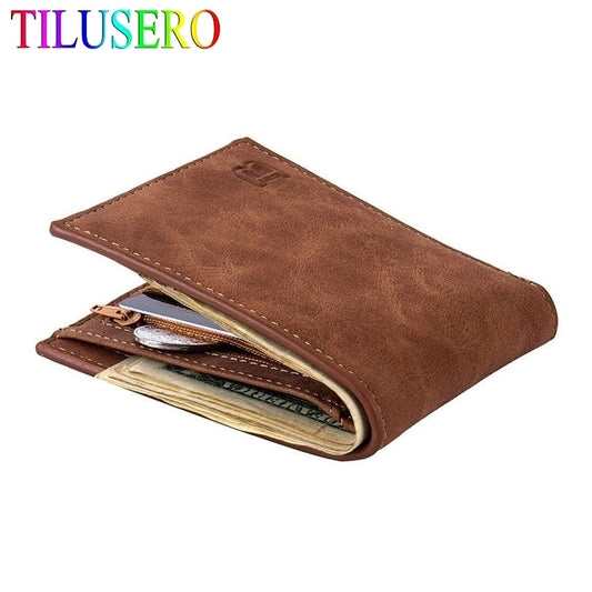 PU Leather Men Coin Small Wallet