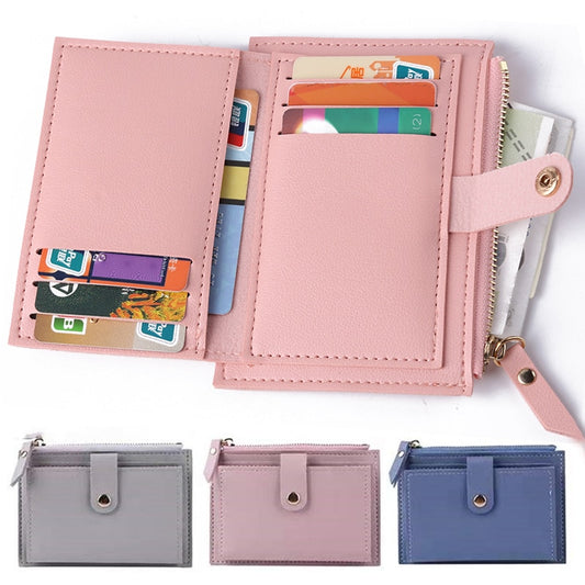 Mini Hasp Solid Heart Multi-Cards Holder Wallet