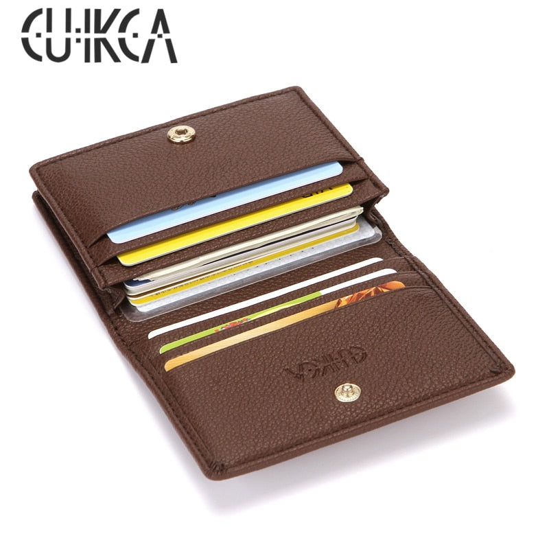 PU Leather Vintage Slim Coins Wallet