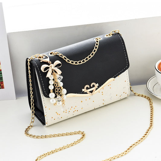 Rhinestone Clutch Square Shoulder Bag