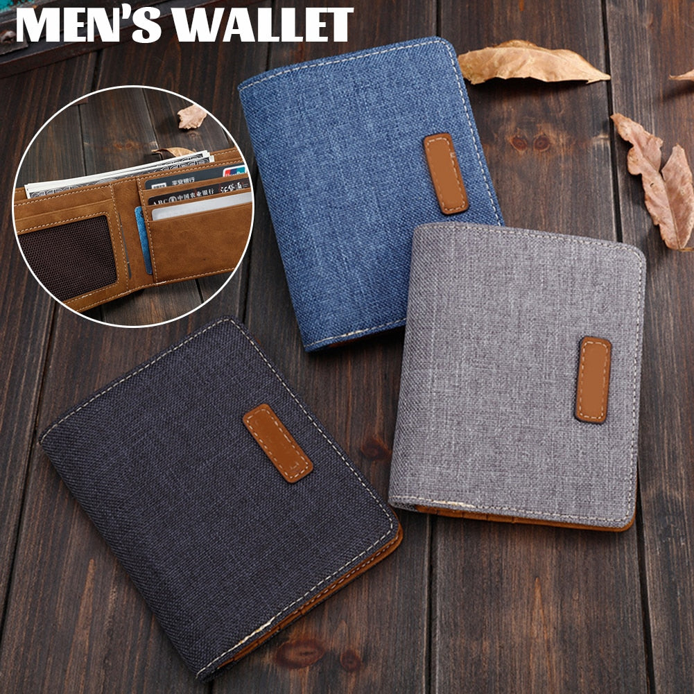 Cowboy Canvas Business Vintage Korean Version Wallet