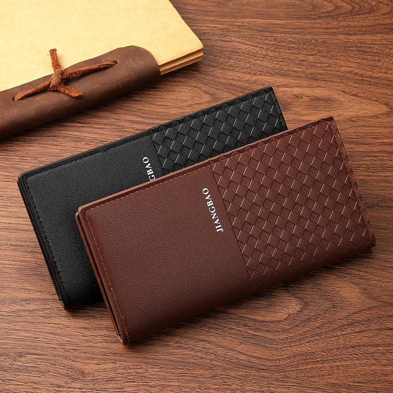 Fashion PU Leather Long Business Multi-card Wallet