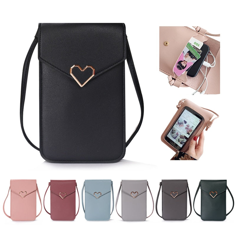 Touch Screen Cell Phone Shoulder Strap Bag