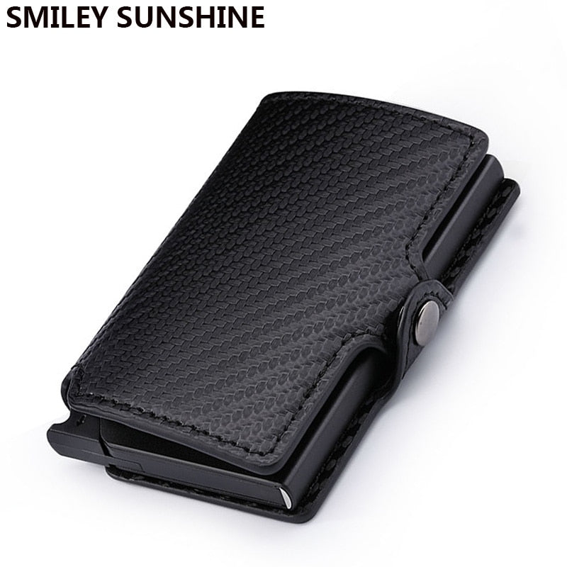 Business Carbon Fiber Rfid Card Holder Wallets