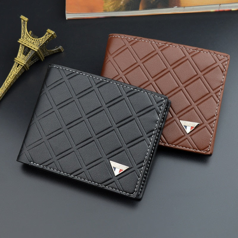 New Fashion Casual Leather Thin Soft Tri-fold Wallet