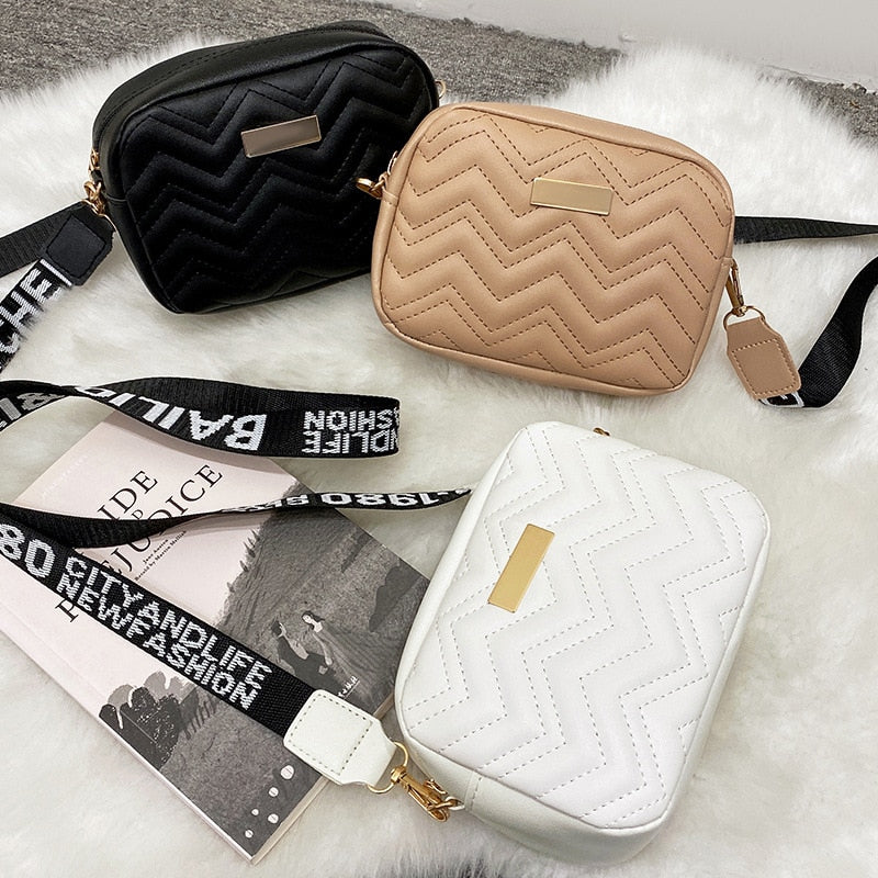 Fashion Leather Woven Design Crossbody Bags