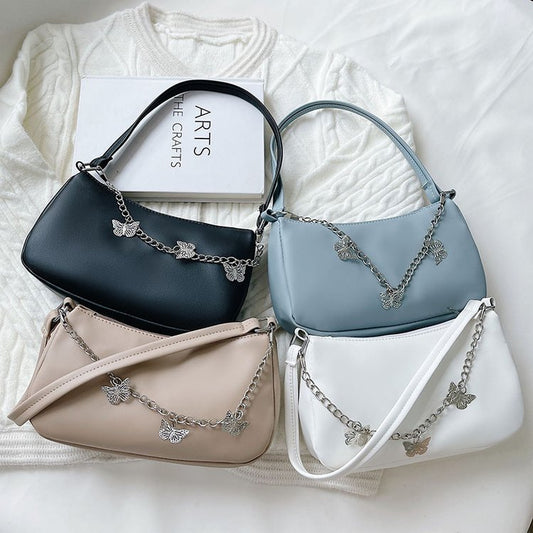 Fashion Butterfly Chain Underarm Bags