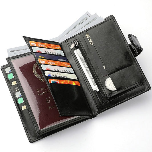 Casual Zipper Card Holder Coin Bag Passport Wallet